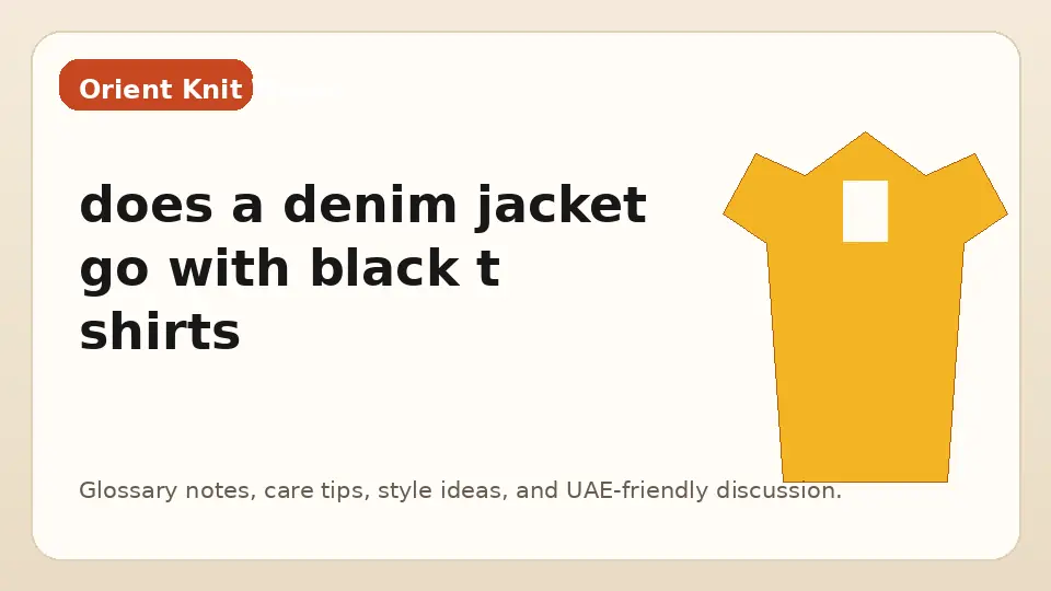 does a denim jacket go with black t shirts