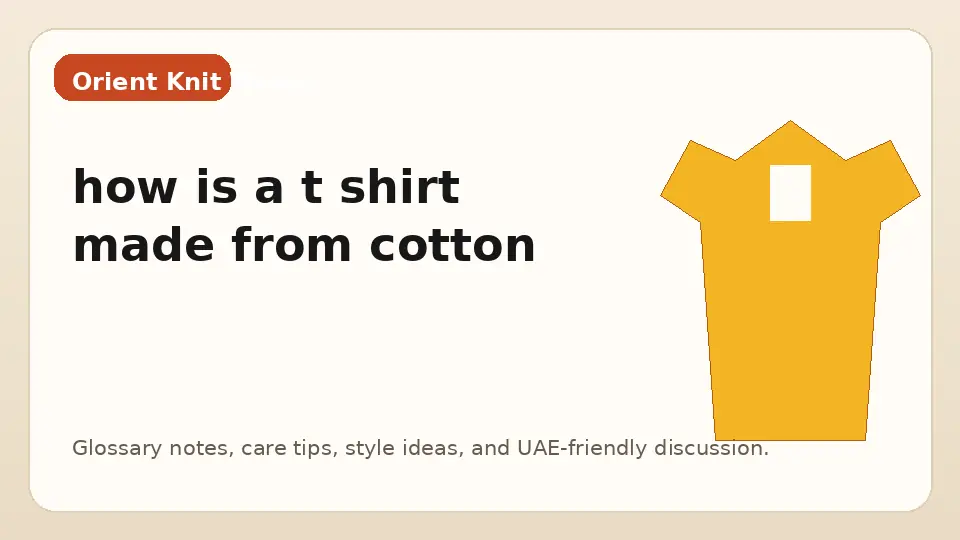 how is a t shirt made from cotton