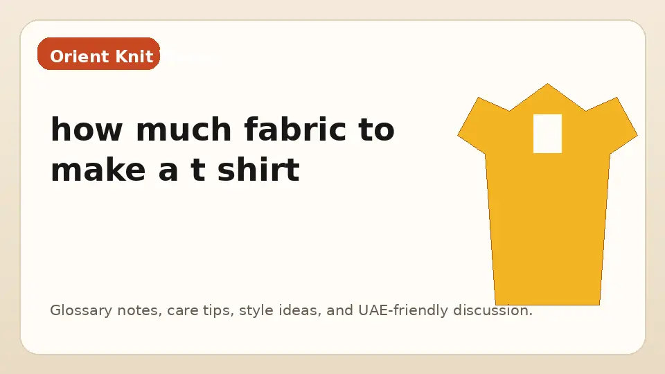 how much fabric to make a t shirt