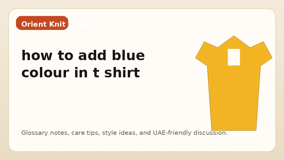 how to add blue colour in t shirt