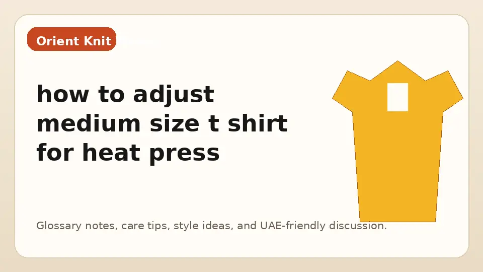 how to adjust medium size t shirt for heat press