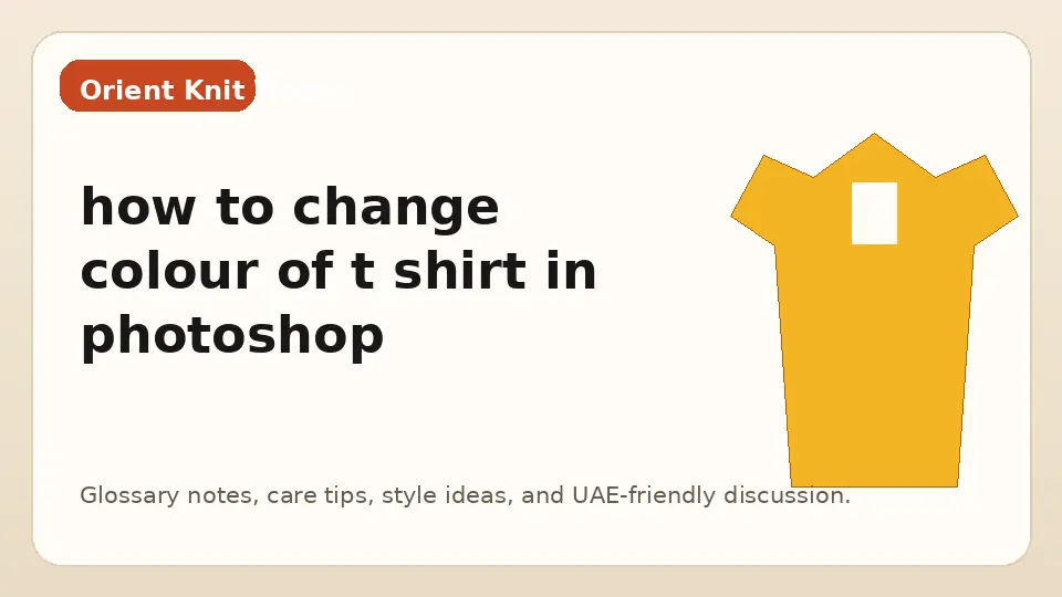 how to change colour of t shirt in photoshop