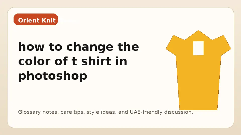 how to change the color of t shirt in photoshop