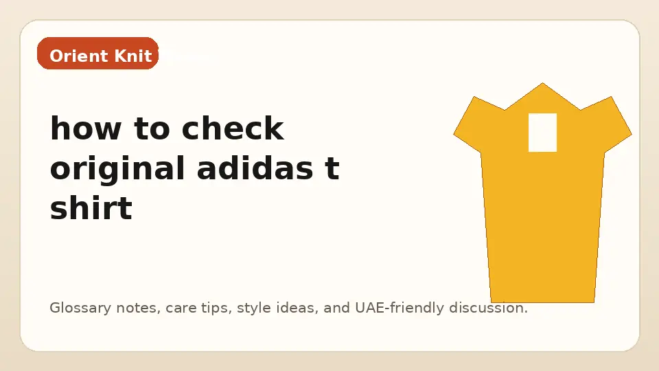 how to check original adidas t shirt