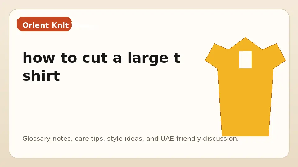 how to cut a large t shirt