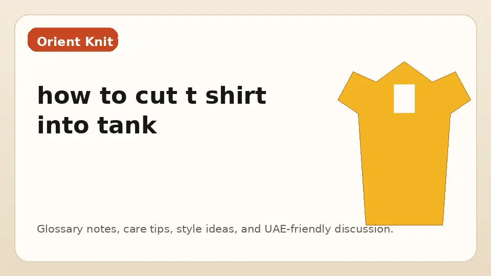 how to cut t shirt into tank