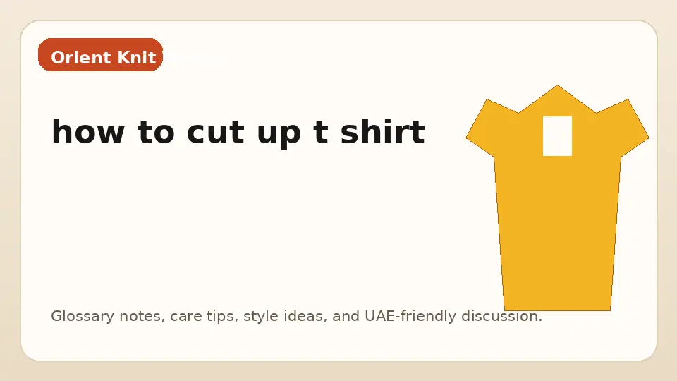how to cut up t shirt