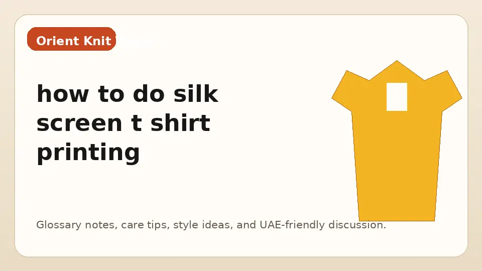 how to do silk screen t shirt printing