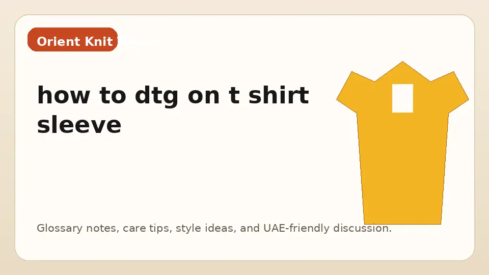 how to dtg on t shirt sleeve