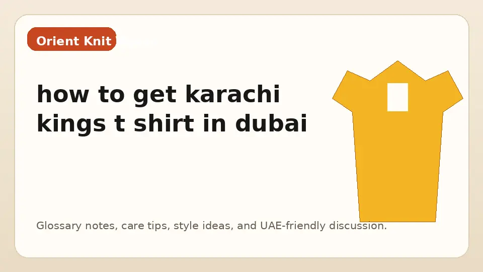 how to get karachi kings t shirt in dubai