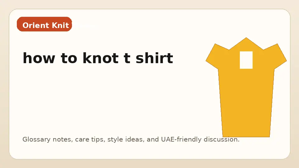 how to knot t shirt