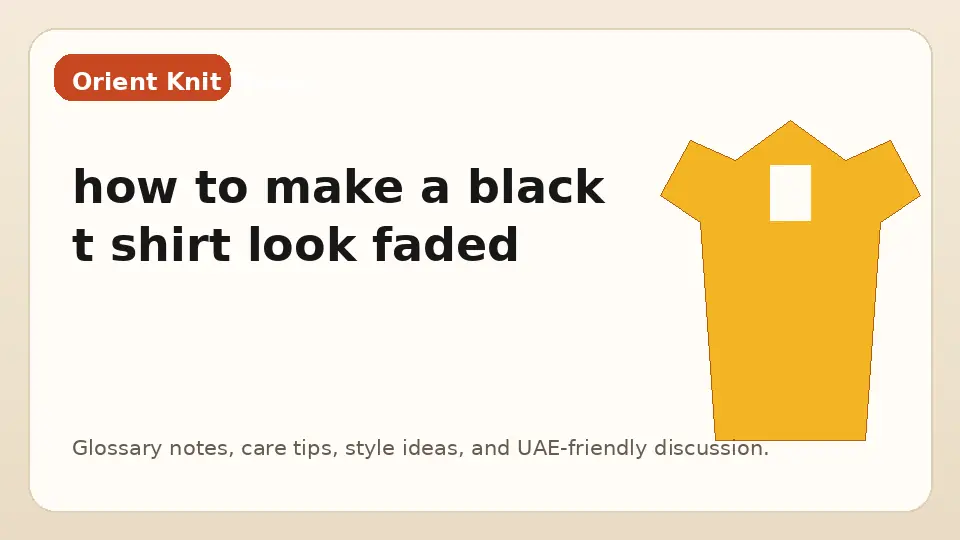 how to make a black t shirt look faded