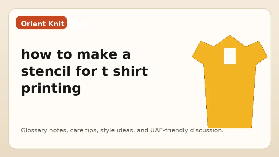 how to make a stencil for t shirt printing