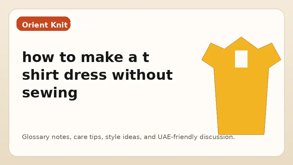 how to make a t shirt dress without sewing