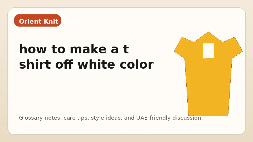 how to make a t shirt off white color