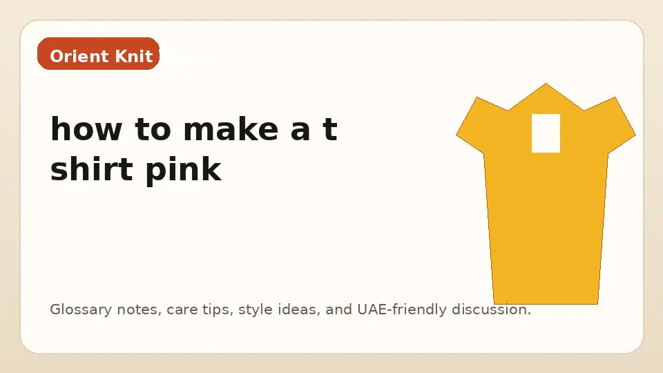 how to make a t shirt pink