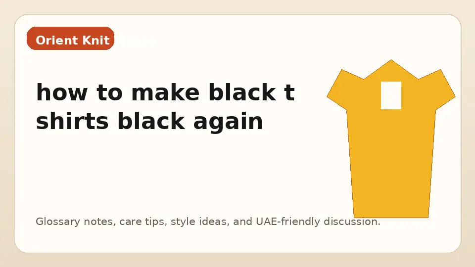 how to make black t shirts black again