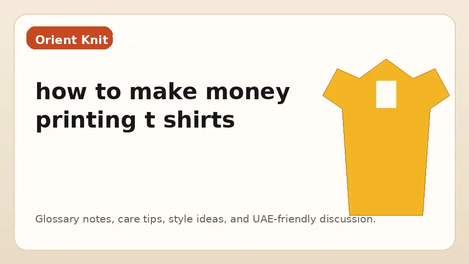 how to make money printing t shirts