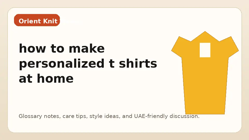 how to make personalized t shirts at home