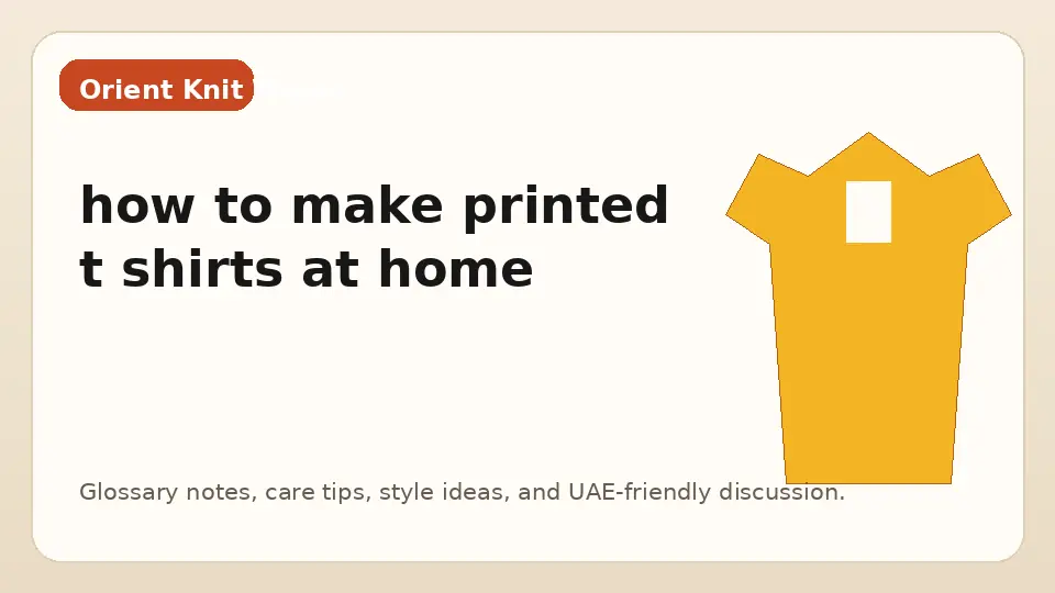 how to make printed t shirts at home