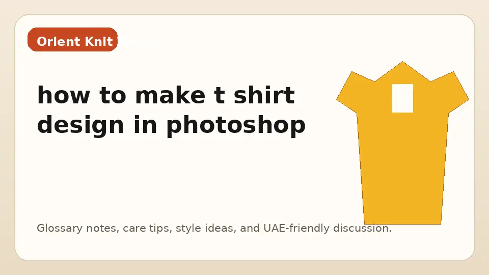 how to make t shirt design in photoshop