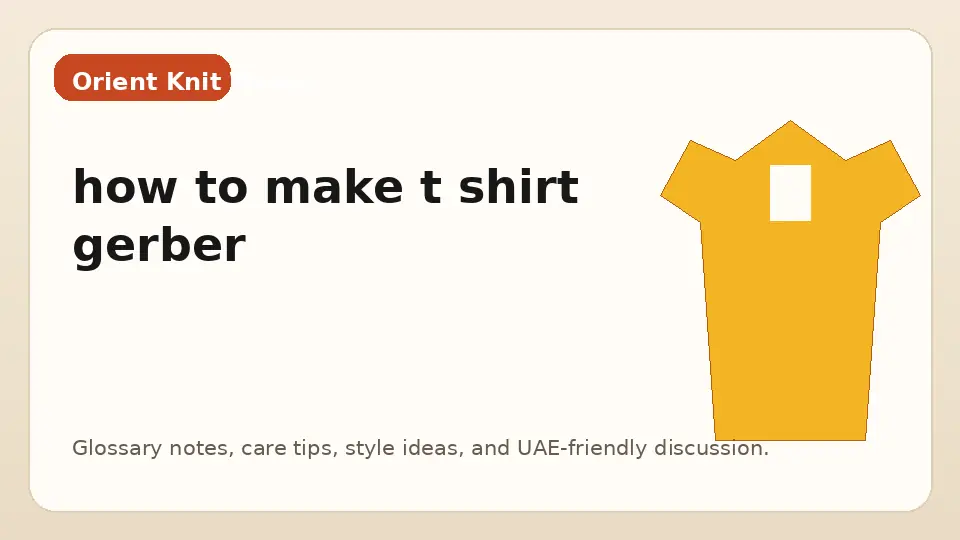 how to make t shirt gerber