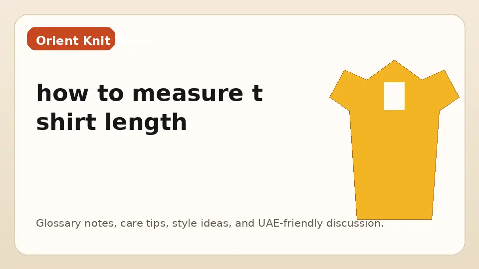 how to measure t shirt length