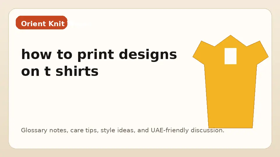 how to print designs on t shirts