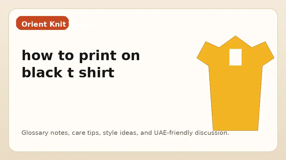 how to print on black t shirt