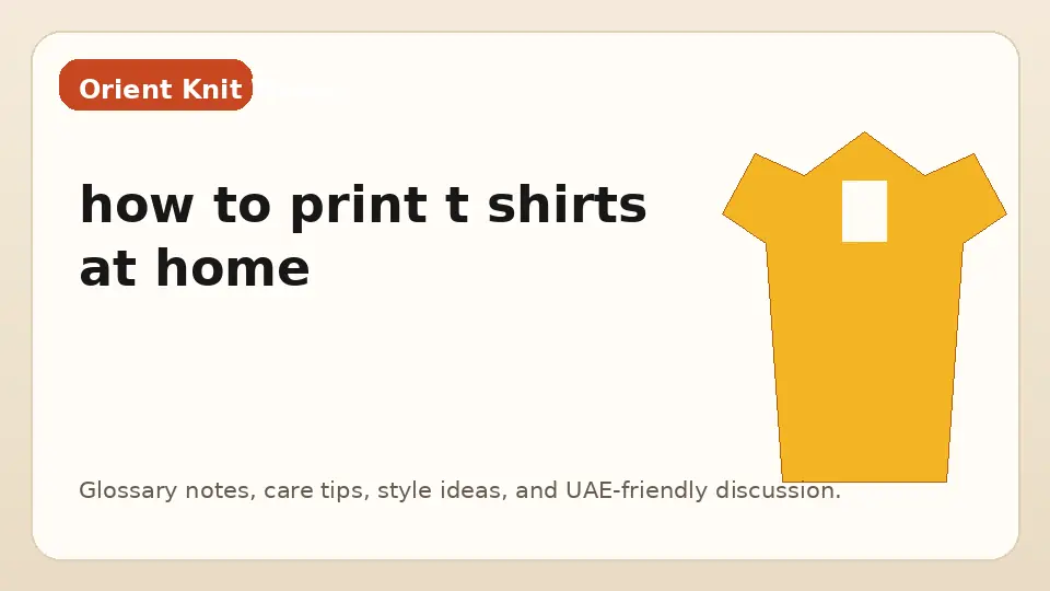 how to print t shirts at home