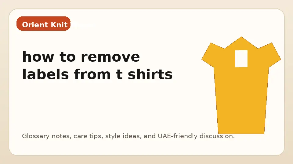 how to remove labels from t shirts