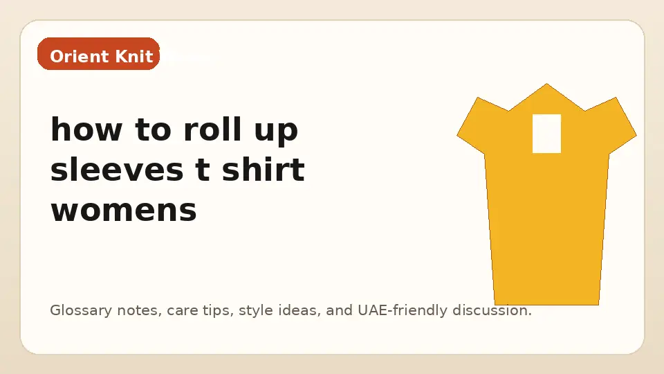 how to roll up sleeves t shirt womens