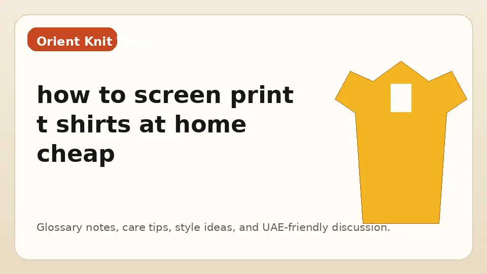 how to screen print t shirts at home cheap