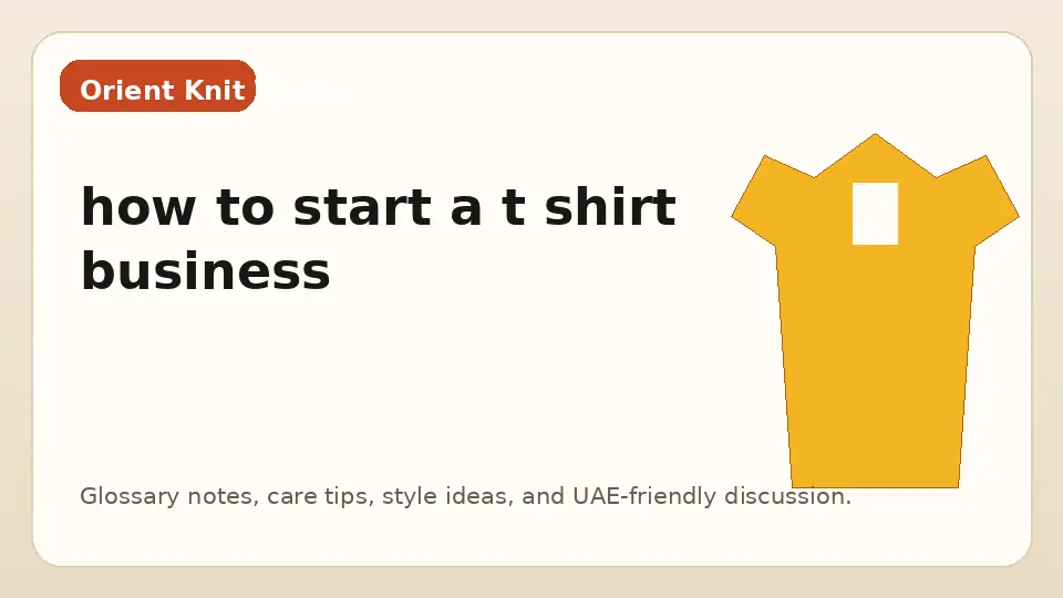 how to start a t shirt business