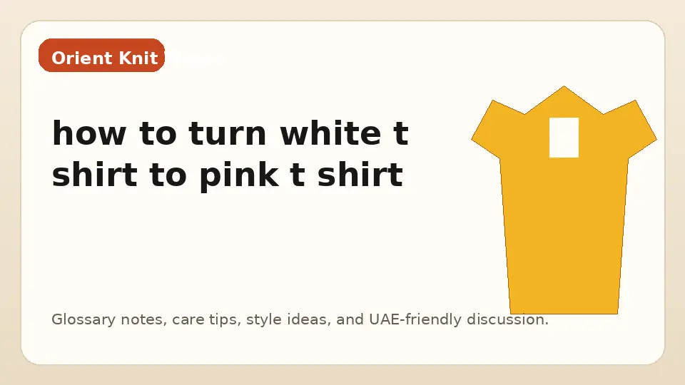 how to turn white t shirt to pink t shirt