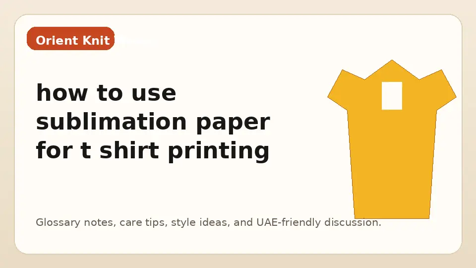 how to use sublimation paper for t shirt printing