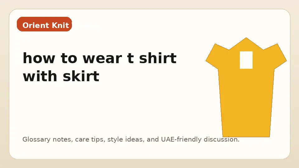 how to wear t shirt with skirt