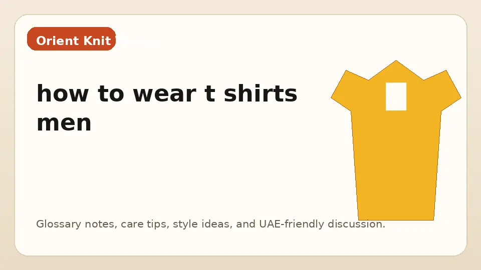 how to wear t shirts men