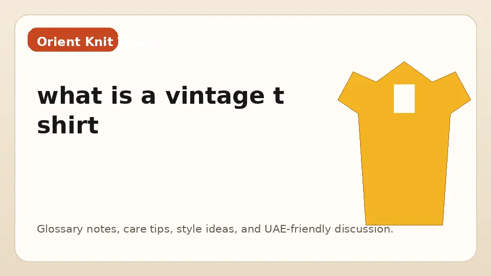 what is a vintage t shirt