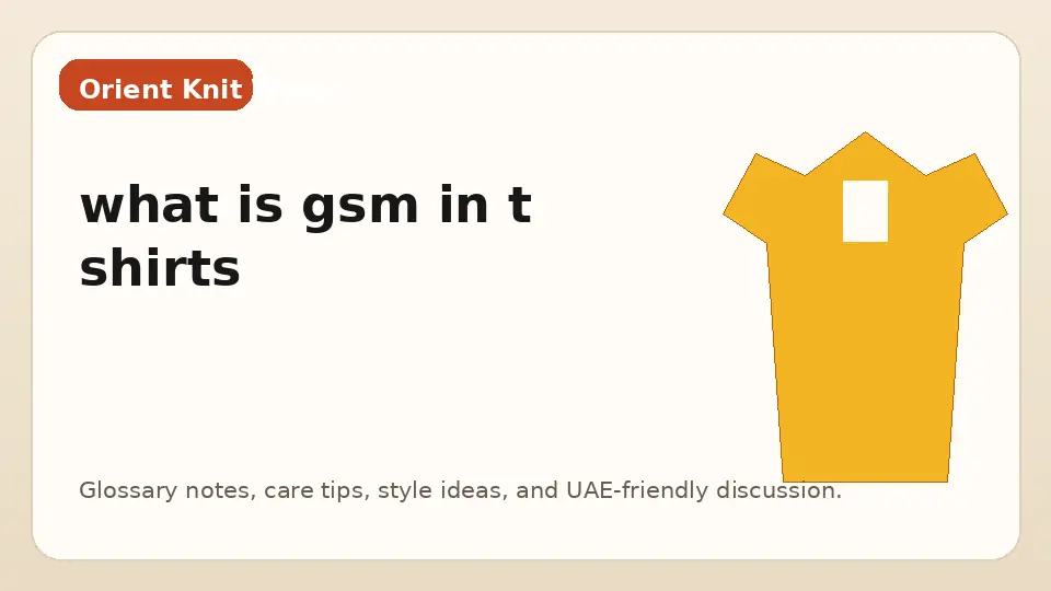 what is gsm in t shirts