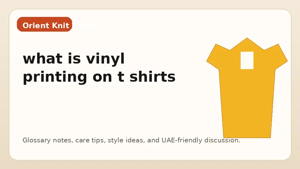 what is vinyl printing on t shirts