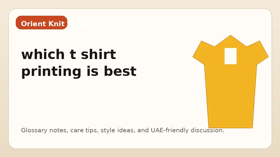 which t shirt printing is best