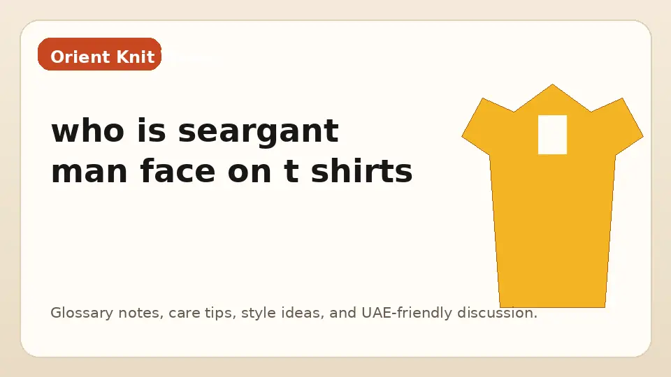 who is seargant man face on t shirts
