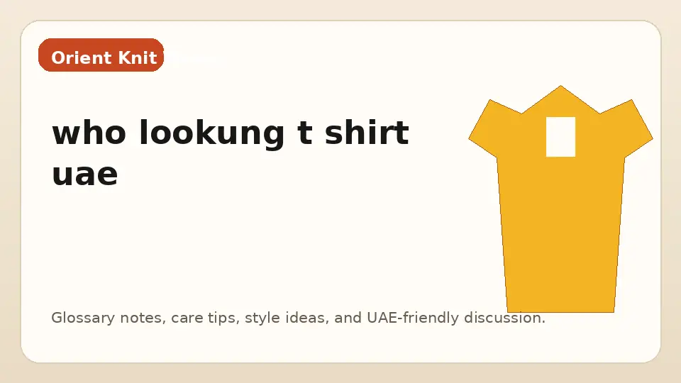 who lookung t shirt uae