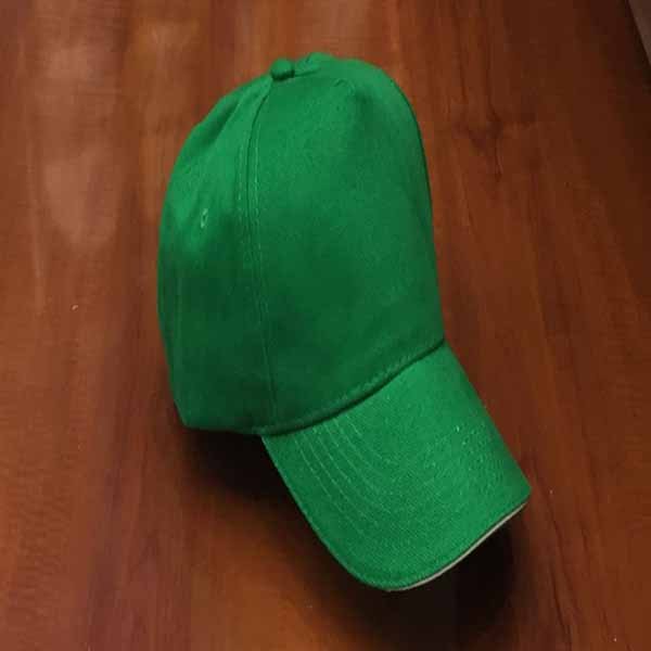 Green Cap White Sandwich | Cotton Caps | UAE