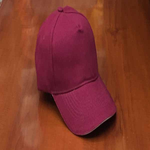 Maroon Cap White Sandwich | Cotton Caps | UAE
